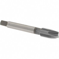 OSG Spiral Point Tap: M12x1.75 Metric Coarse, 3 Flutes, Plug, 6H Class of Fit, Vanadium High Speed Steel, TiCN Coated 1-21/32" Thread Length, Right Hand, D6, 1751908 - 41136243