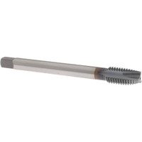 OSG Spiral Point Tap: M12x1.75 Metric Coarse, 3 Flutes, Plug, 6H Class of Fit, Vanadium High Speed Steel, TiCN Coated 1-21/32" Thread Length, Right Hand, D6, Series 11117 1111701308 - 70863832