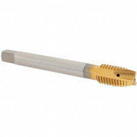 OSG Spiral Point Tap: M14x2.00 Metric Coarse, 3 Flutes, Plug, 6H Class of Fit, Vanadium High Speed Steel, TiN Coated 1-21/32" Thread Length, 110 mm OAL, Right Hand, 2692605 - 85589950