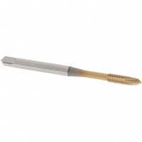 OSG Spiral Point Tap: M3x0.50 Metric Coarse, 3 Flutes, Plug, 6H Class of Fit, Vanadium High Speed Steel, TiN Coated 18 mm Thread Length, Right Hand, D3, Series 11115 1111500105 - 79330395