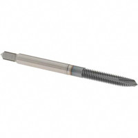 OSG Spiral Point Tap: M4x0.70 Metric Coarse, 3 Flutes, Plug, 6H Class of Fit, High Speed Steel, TiCN Coated 3/4" Thread Length, Right Hand, D4, Series 344TI 1115810208 - 55440788