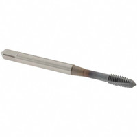 OSG Spiral Point Tap: M4x0.70 Metric Coarse, 3 Flutes, Plug, 6H Class of Fit, Powdered Metal, TiCN Coated 3/4" Thread Length, Right Hand, D4, 1702308 - 33079070