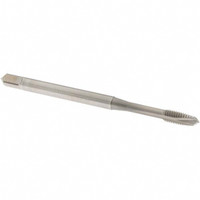 OSG Spiral Point Tap: M4x0.70 Metric Coarse, 3 Flutes, Plug, 6H Class of Fit, Vanadium High Speed Steel, Nitride Coated 3/4" Thread Length, Right Hand, D4, Series 11116 1111600303 - 70863907