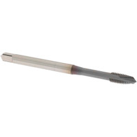 OSG Spiral Point Tap: M5x0.80 Metric Coarse, 2 Flutes, Plug, 6H Class of Fit, Vanadium High Speed Steel, TiCN Coated 7/8" Thread Length, Right Hand, D4, Series 11117 1111700408 - 70863865