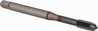 OSG Spiral Point Tap: M6x0.50 Metric Fine, 3 Flutes, Plug, 6H Class of Fit, Powdered Metal, TiCN Coated 11.7 mm Thread Length, 80 mm OAL, Right Hand, D3, Series 16510 1651000608 - 40466351