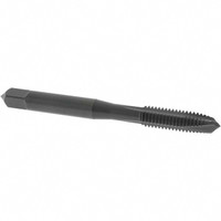 OSG Spiral Point Tap: M6x1.00 Metric Coarse, 3 Flutes, Plug, 2B Class of Fit, High Speed Steel, Oxide Coated 24 mm Thread Length, 62 mm OAL, Right Hand, Series 122 16722 - 81475105