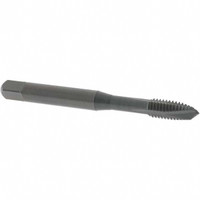 OSG Spiral Point Tap: M6x1.00 Metric Coarse, 3 Flutes, Plug, 6H Class of Fit, Vanadium High Speed Steel, Oxide Coated 1" Thread Length, Right Hand, D5, 1751001 - 75045435