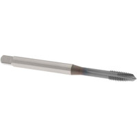 OSG Spiral Point Tap: M6x1.00 Metric Coarse, 3 Flutes, Plug, 6H Class of Fit, Vanadium High Speed Steel, TiCN Coated 1" Thread Length, Right Hand, D5, Series 11117 1111700508 - 70863923