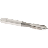 OSG Spiral Point Tap: M8x1.25 Metric Coarse, 2 Flutes, Plug, 6H Class of Fit, High Speed Steel, Bright Finish 1-1/8" Thread Length, Right Hand, D5, Series 142 1981300 - 65134108