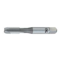 OSG Spiral Point Tap: M8x1.25 Metric Coarse, 3 Flutes, Plug, 6H Class of Fit, High Speed Steel, Bright Finish 1-1/8" Thread Length, Right Hand, D5, 1981400 - 01990977
