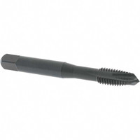 OSG Spiral Point Tap: M8x1.25 Metric Coarse, 3 Flutes, Plug, 6H Class of Fit, Vanadium High Speed Steel, Oxide Coated 1-1/8" Thread Length, Right Hand, D5, 1751301 - 75045443