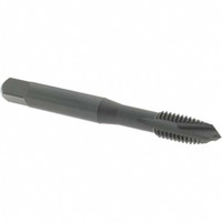 OSG Spiral Point Tap: M8x1.25 Metric Coarse, 3 Flutes, Plug, 6H Class of Fit, Vanadium High Speed Steel, Oxide Coated 1-1/8" Thread Length, Right Hand, D5, Series 289 2891401 - 64047400