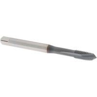 OSG Spiral Point Tap: M8x1.25 Metric Coarse, 3 Flutes, Plug, 6H Class of Fit, Vanadium High Speed Steel, TiCN Coated 1-1/8" Thread Length, Right Hand, D5, Series 11117 1111700808 - 70864350