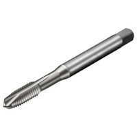 Sandvik Coromant Spiral Point Tap: M2.5x0.45 Metric, 2 Flutes, Plug Chamfer, 6H Class of Fit, Powdered Metal High-Speed Steel, Bright/Uncoated 8.00 mm Thread Length, 50.00 mm OAL, Right Hand, Series T200-XM 6634955 - 49627524