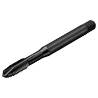 Sandvik Coromant Spiral Point Tap: M5x0.8 Metric, 3 Flutes, Plug Chamfer, 6H Class of Fit, Powdered Metal High-Speed Steel, FeN Coated 14.60 mm Thread Length, 72.00 mm OAL, Right Hand, Series T200-XM 6967117 - 49657299