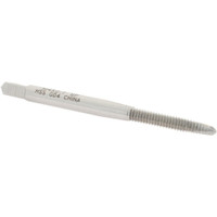 Value Collection Spiral Point Tap: M4x0.70 Metric Coarse, 2 Flutes, Plug, 6H Class of Fit, High Speed Steel, Bright Finish 3/4" Thread Length, Right Hand, D4, MSC-04997235 - 04997235