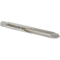 Value Collection Spiral Point Tap: M6x0.75 Metric Fine, 2 Flutes, Plug, High Speed Steel, Bright Finish 1" Thread Length, Right Hand, D3, MSC-04997375 - 04997375