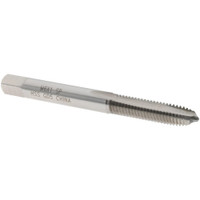 Value Collection Spiral Point Tap: M6x1.00 Metric Coarse, 2 Flutes, Plug, 6H Class of Fit, High Speed Steel, Bright Finish 1" Thread Length, Right Hand, D5, MSC-04997391 - 04997391