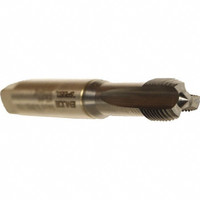 EMUGE-FRANKEN M6x1.00 Modified Bottoming RH 6HX TiCN Cobalt 3-Flute Straight Flute Machine Tap 80mm OAL, 17mm Thread Length, Metric Coarse, Series Rekord A B3159401.0060 - 44833176