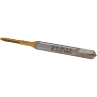 Hertel Straight Flute Tap: M1.6x0.35 Metric Coarse, 2 Flutes, Plug, 6H Class of Fit, High Speed Steel, TiN Coated 5/16" Thread Length, 1-5/8" OAL, Right Hand Thread, D3 K027701AS25 - 07684137