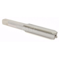 Hertel Straight Flute Tap: M12x1.75 Metric Coarse, 4 Flutes, Bottoming, 6H Class of Fit, High Speed Steel, Bright/Uncoated 3-3/8" OAL, Right Hand Thread, D6 K027766AS - 02383461