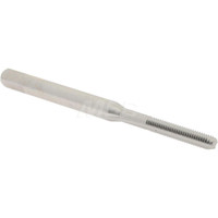Hertel Straight Flute Tap: M2.5x0.45 Metric Coarse, 3 Flutes, Bottoming, 6H Class of Fit, High Speed Steel, Bright/Uncoated 1-13/16" OAL, Right Hand Thread, D3 K027718AS - 02383370