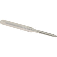 Hertel Straight Flute Tap: M2x0.40 Metric Coarse, 3 Flutes, Plug, 6H Class of Fit, High Speed Steel, Bright/Uncoated 1-3/4" OAL, Right Hand Thread, D3 K027709AS - 77429348