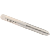 Hertel Straight Flute Tap: M6x1.00 Metric Coarse, 4 Flutes, Plug, 6H Class of Fit, High Speed Steel, Bright/Uncoated 2-1/2" OAL, Left Hand Thread, D5 K029055AS - 59908566