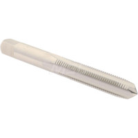 Hertel Straight Flute Tap: M8x1.00 Metric Fine, 4 Flutes, Plug, High Speed Steel, Bright/Uncoated 2-23/32" OAL, Right Hand Thread, D5 K027753AS - 77429264