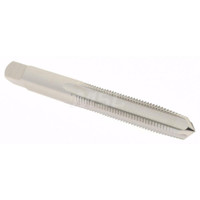 Hertel Straight Flute Tap: M8x1.00 Metric Fine, 4 Flutes, Taper, High Speed Steel, Bright/Uncoated 2-23/32" OAL, Right Hand Thread, D5 K027752AS - 02384550