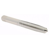 Hertel Straight Flute Tap: M8x1.25 Metric Coarse, 4 Flutes, Taper, 6H Class of Fit, High Speed Steel, Bright/Uncoated 2-23/32" OAL, Right Hand Thread, D5 K027748AS - 02384675