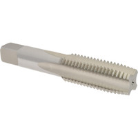 Hertel Straight Flutes Tap: Metric Coarse, 4 Flutes, Plug, 6H, High Speed Steel, Bright/Uncoated 4-29/32" OAL, Right Hand, D8 K027809AS - 77429520