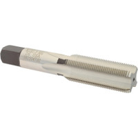 Hertel Straight Flutes Tap: Metric Fine, 4 Flutes, Bottoming, High Speed Steel, Bright/Uncoated 4-11/16" OAL, Right Hand, D6 K027807AS - 02383347