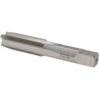 Hertel Straight Flutes Tap: Metric Fine, 4 Flutes, Taper, High Speed Steel, Bright/Uncoated 4-15/32" OAL, Right Hand, D6 K027799AS - 02384592