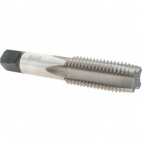 Made in USA Straight Flute Tap: M24x3.00 Metric Coarse, 4 Flutes, Plug, High Speed Steel, Bright/Uncoated 4-29/32" OAL, D8 KP74130 - 45646718