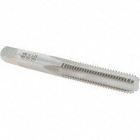 Made in USA Straight Flute Tap: M8x1.25 Metric Coarse, 4 Flutes, Bottoming, High Speed Steel, Bright/Uncoated 2-23/32" OAL, D5 19381 - 45647047