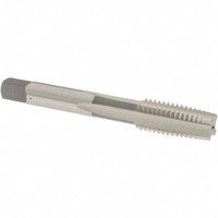OSG Straight Flute Tap: M12x1.75 Metric Coarse, 4 Flutes, Taper, 6H Class of Fit, High Speed Steel, Bright/Uncoated 1-21/32" Thread Length, 3-3/8" OAL, Right Hand Thread, D6, Series 141 1971800 - 44158210