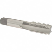 OSG Straight Flute Tap: M24x3.00 Metric Coarse, 4 Flutes, Plug, 6H Class of Fit, High Speed Steel, Bright/Uncoated 2-7/32" Thread Length, 4-29/32" OAL, Right Hand Thread, D8, Series 141 1977500 - 44158681