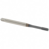 OSG Straight Flute Tap: M3x0.50 Metric Coarse, 4 Flutes, Modified Bottoming, 6H Class of Fit, Powdered Metal, TiCN Coated 5/8" Thread Length, 1-15/16" OAL, Right Hand Thread, D3, Series 11051 1105100108 - 56922065