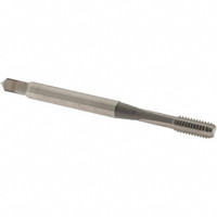 OSG Straight Flute Tap: M4x0.70 Metric Coarse, 3 Flutes, Bottoming, 6H Class of Fit, Vanadium High Speed Steel, Nitride Coated 3/4" Thread Length, 2-1/8" OAL, Right Hand Thread, D4, Series 241 2495003 - 64046519