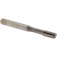 OSG Straight Flute Tap: M6x1.00 Metric Coarse, 3 Flutes, Bottoming, 6H Class of Fit, Vanadium High Speed Steel, Nitride Coated 1" Thread Length, 2-1/2" OAL, Right Hand Thread, D5, Series 241 2410803 - 64046535