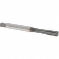 OSG Straight Flute Tap: M8x1.25 Metric Coarse, 4 Flutes, Bottoming, 6H Class of Fit, Powdered Metal, TiCN Coated 1-1/8" Thread Length, 2-23/32" OAL, Right Hand Thread, D5, Series 11052 1105200208 - 75763706