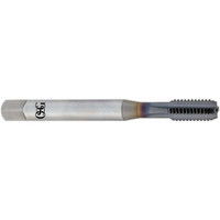 OSG Straight Flute Tap: M8x1.25 Metric Coarse, 4 Flutes, Bottoming, 6H Class of Fit, Powdered Metal, TiCN Coated 1-1/8" Thread Length, 2-23/32" OAL, Right Hand Thread, D5, Series 11057 1105700208 - 68556612