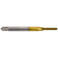 Balax Thread Forming Tap: M2.6x0.45 Metric Coarse, 4H Class of Fit, Bottoming, High Speed Steel, TiN Coated 1/2" Thread Length, D3, Series BXMB 17513-01T - 09330861