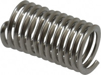 HeliCoil Screw-Locking Insert: Stainless Steel, M6 x 1.00 Metric Coarse, 2-1/2D 15 mm OAL, Tangless, Bright Finish, Stainless Steel A4184-6CN150 - 85760973