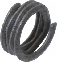 Recoil Screw-Locking Insert: Stainless Steel, M3 x 0.50 Metric Fine, 1D 3 mm OAL, Tangless, Dry Film Lubricant Finish, Stainless Steel 15032MAD - 91908442