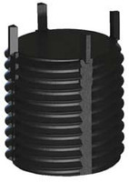 Jergens Thread Locking Insert: M22 x 1.5 External Thread, Metric Fine, 22 mm OAL, Solid Keylocking Carbon Steel 215-066028 - 02232205