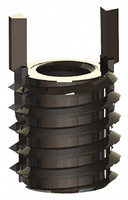 Jergens Thread Locking Insert: M4 x 0.7 Internal Thread, M8 x 1.25 External Thread, Metric Coarse, 8 mm OAL, Heavy-Duty Keylocking Stainless Steel 215-066363 - 02232429