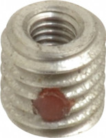Made in USA Thread Locking Insert: M3 x 0.5 Internal Thread, M6 x 1 External Thread, Metric Coarse, 0.256" OAL, Thread Repair Stainless Steel 29221 - 00358390