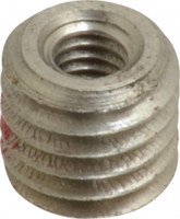 Made in USA Thread Locking Insert: M4 x 0.7 Internal Thread, M8 x 1.25 External Thread, Metric Coarse, 0.296" OAL, Thread Repair Stainless Steel 29222 - 00358408